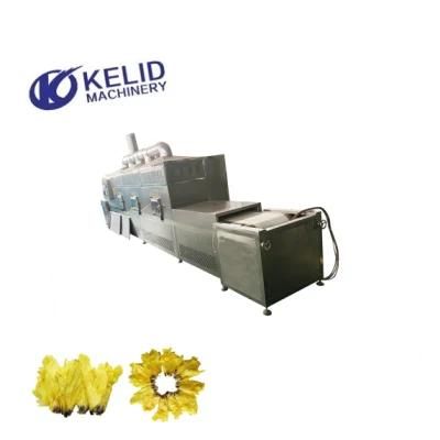 Chrysanthemums Geraniums Tunnel Microwave Drying Sterilizing Machine