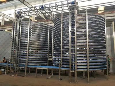 Industrial Spiral Natural or Fast Cooling Conveyor Machine for Bakery Line