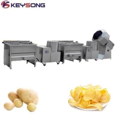 Commercial Potato Chips Plant Processing Line Food Equipment