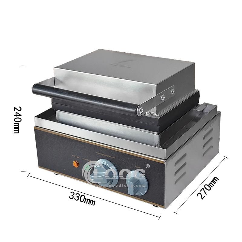 Mini Donuts Makers Stainless Steel Body Portable 6 Grids Egg Doughnut Hole Baking for Restaurant Bakery Household Waffle Baker with Adjustable Thermostat