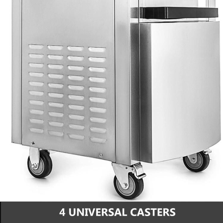 Auto Refrigerated Ice Cream Maker 3 Flavors 28L Capacity Each Hour Commercial Soft Ice Cream