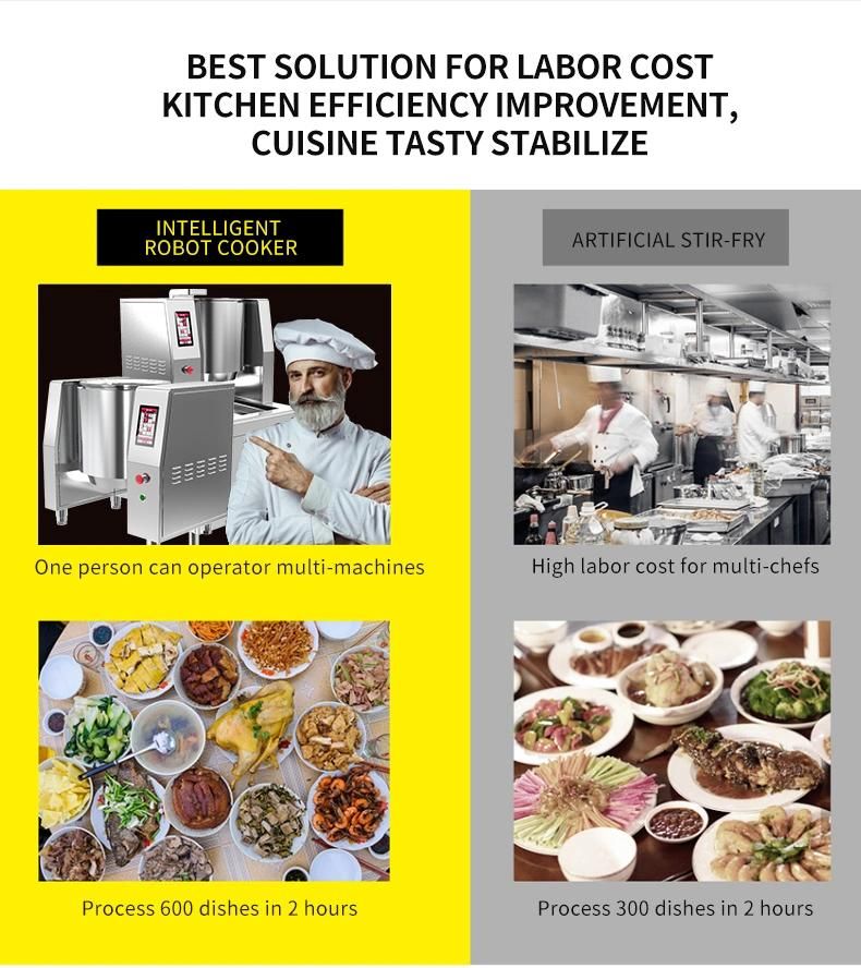 Commercial Kitchen Equipment Automatic Cooking Machine Intelligent Robot Cooker