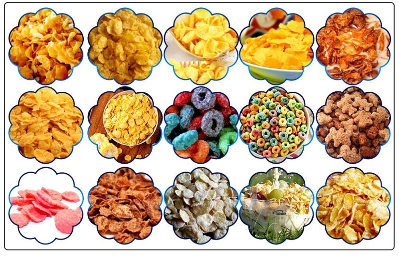 Automatic Hot Sale Crispy Corn Flakes Machine Breakfast Cereals Production Line