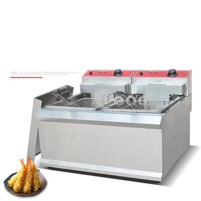 New Design Kitchen Equipment 220V Double Tank Electric Fryer for Fried Chicken Burger ...