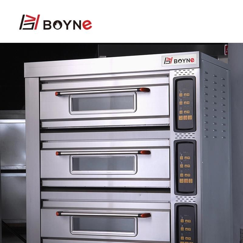 Three Layer Three Trays Electric Deck Oven for Bakery