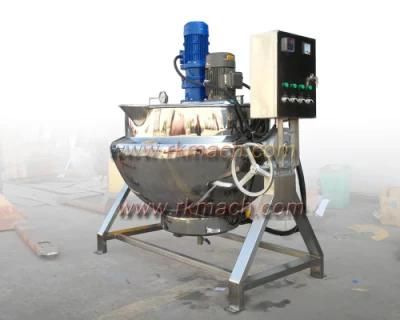 300liter Steam Gas Electric Oil Jacketed Cooking Kettle for Fruit Jam