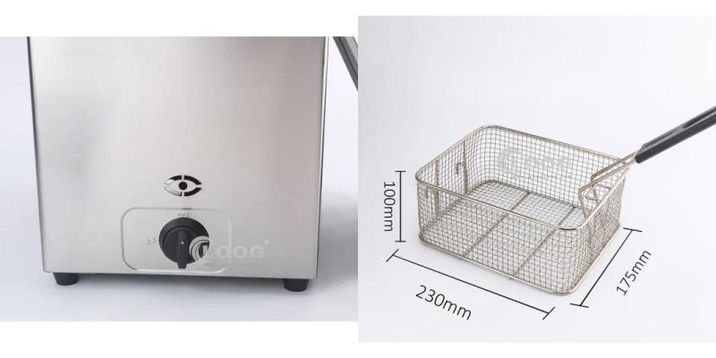 Wholesale Factory Price Gas Donut Fryer Chicken Fryer Commercial Deep Fryer Basket Stainless Steel LPG Gas Deep Fryer