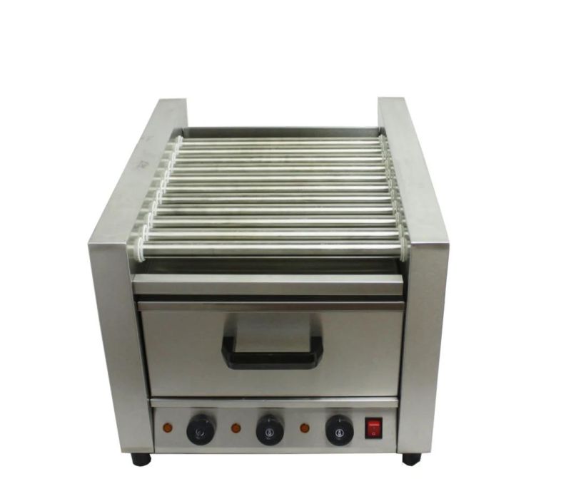 Electric Hot Dog Roller Grill (WHD-11/C) Cabinet CE Bakery Equipment BBQ Catering Equipment