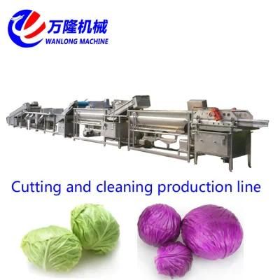 Industrial Vegetable Fruit Herbs Cabbage Spinach Washing Cutting Dewatering Processing ...
