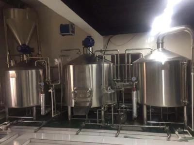 SS304 Three Vessel 15bbl Beer Brewing Equipment for Brewery