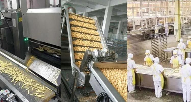 Thermal Oil Frying Machinery Continuous Belt Fish Ball Frying Machine