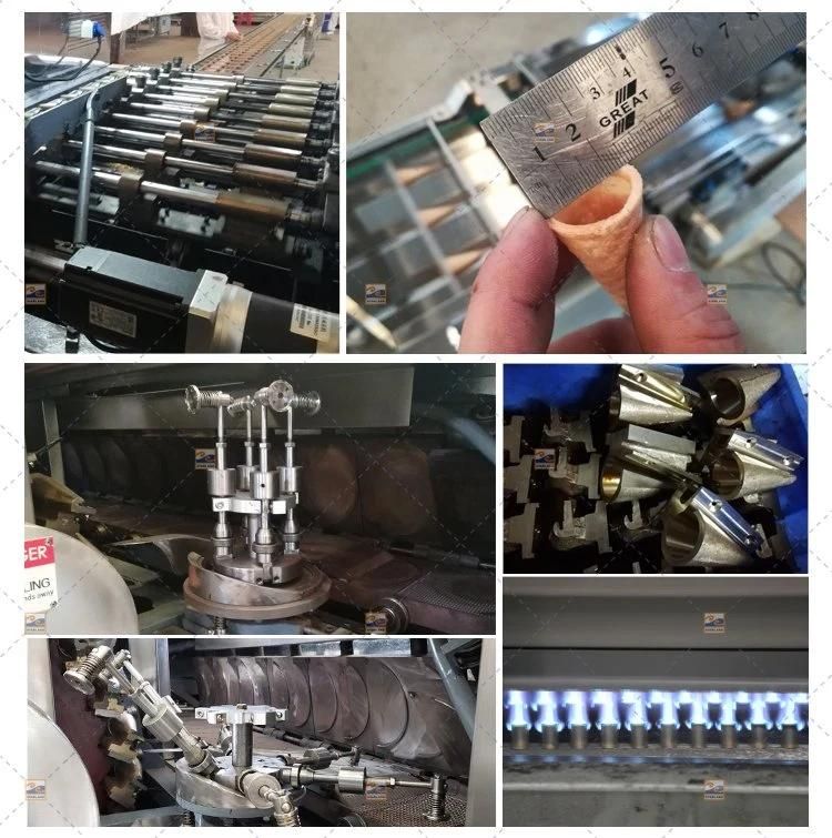 Two-Color Fully Automatic of 61 Baking Plates 7m Long with Installation and Commissioning Rolled Sugar Cone Production Line