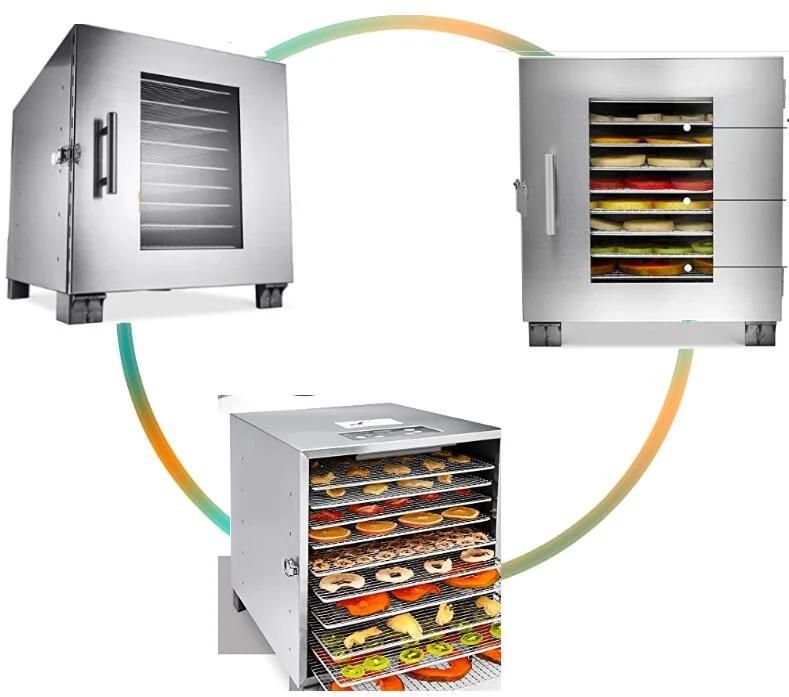 Commercial Stainless Steel Food Dehydrator Multifunctional Drying Machine for Sale