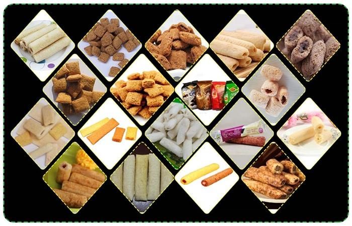 Extruded Puffed Snack Machine Wheat Puffing Machine Automatic Puffed Rice Snacks Making Machine