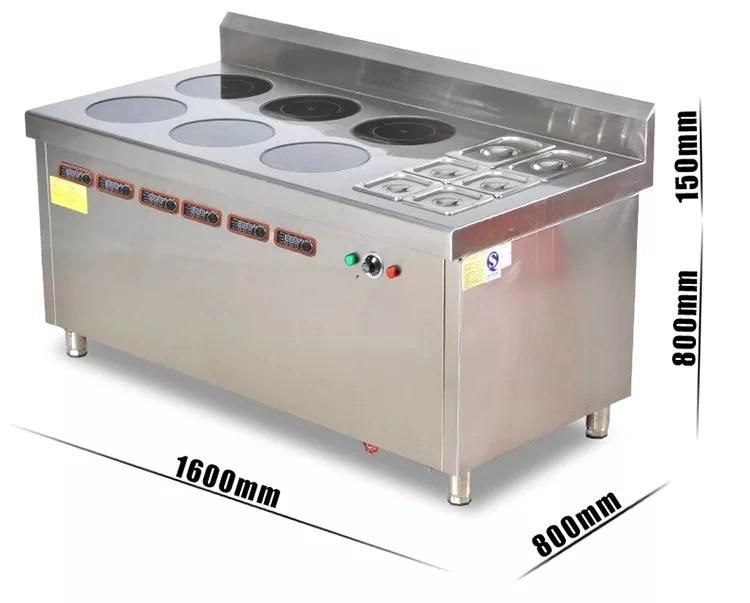 Kitchen Equipment 6 Burners Restaurant Electric Induction Cooker Stove
