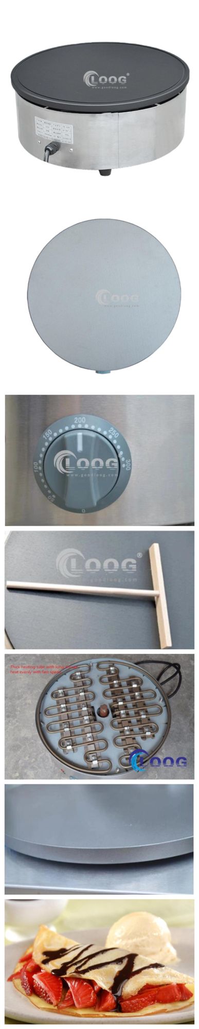 Commercial Professional Portable Crepe Maker Non-Stick Coating Adjustable Temperature Electric Pancake and Crepe Maker Best Crepe Maker Machine