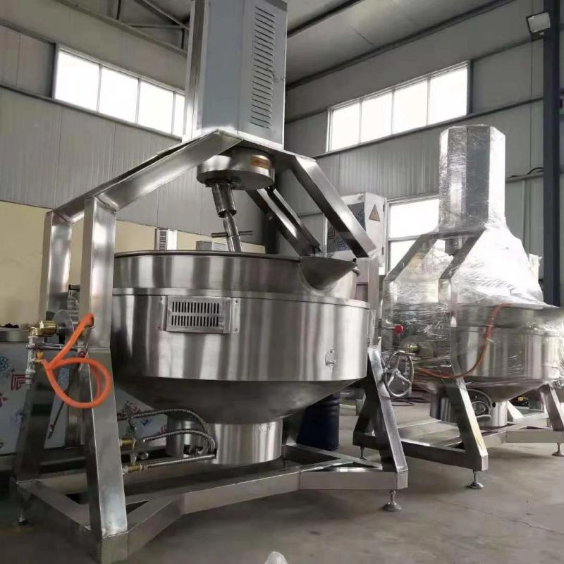 Fully Automatic Industrial Steam Jacketed Kettle with Mixer for Tomato Sauce