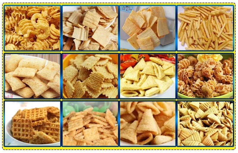 Industrial Crispy Pellet Snack Pocessing Line Bugles Snack Processing Line for Sale Salad Processing Line