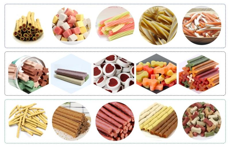 Automatic Pet Treat Food Machine Pet Chewing Food Making Machine Fish Food Making Machine