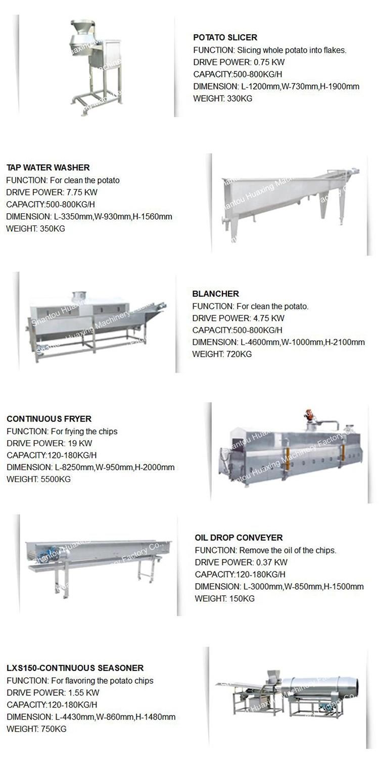 Professional Manufacturer Potato Chips Making Equipment French Fries Machine Price