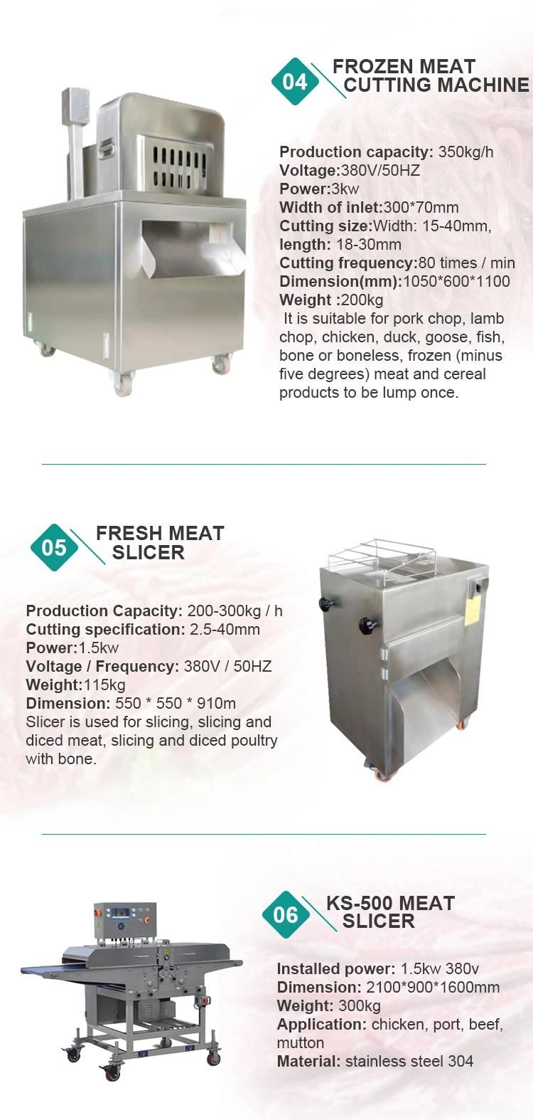 Small Scale Multifunction Chicken Breast Meat Cutting Machine