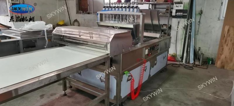 Two Color Chocolate Jam Deposit Egg Tart Making Machine