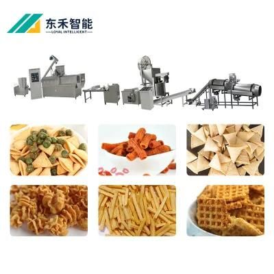 Pellet Snack Bugle Chip Snack Processing Line Fried Flour Snack Food Machine