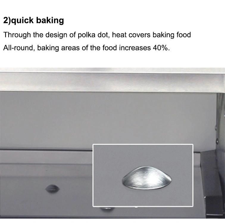 Hot Sale Single Three-Layers Gas Oven for Pizza