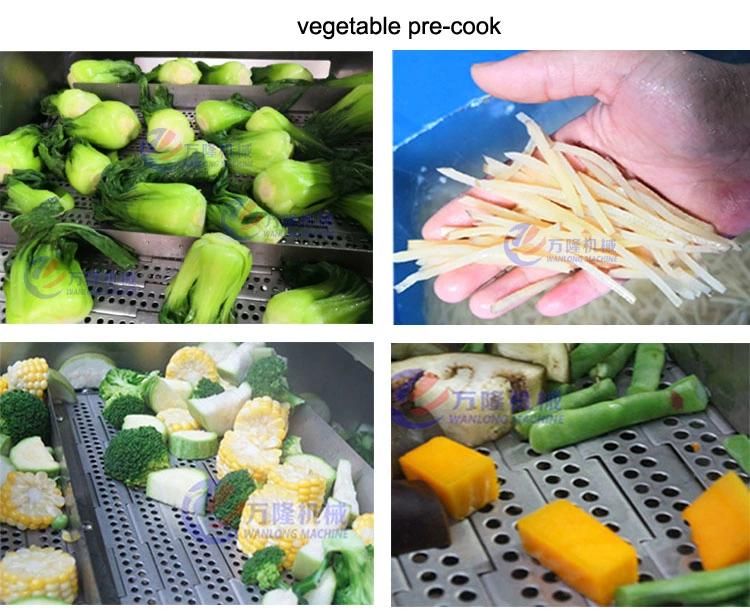Automatic French Fries Potato Chips Potato Vegetable Carrot Peeling Cutting Washing Drying Production Line