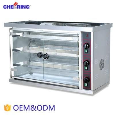 Professional Heavy Duty Gas Grill Chicken Rotisseries