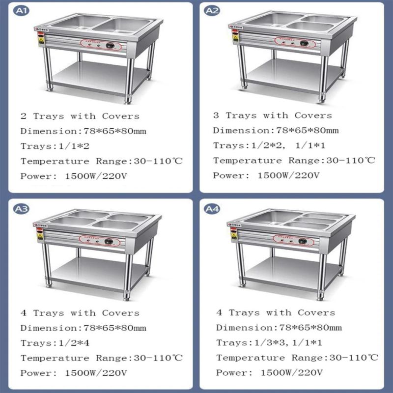Stainless Steel Commercial Kitchen Equipment High Quality Bain Marie