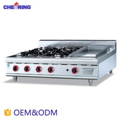 Commercial Kitchen Equipment Gas Range with 4-Burner