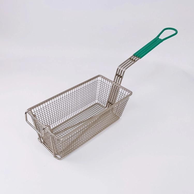 Restaurant Iron Wire Mesh Deep Fat Chip Fish Fryer Basket French Fries Holder Layered Fat Fryer Basket