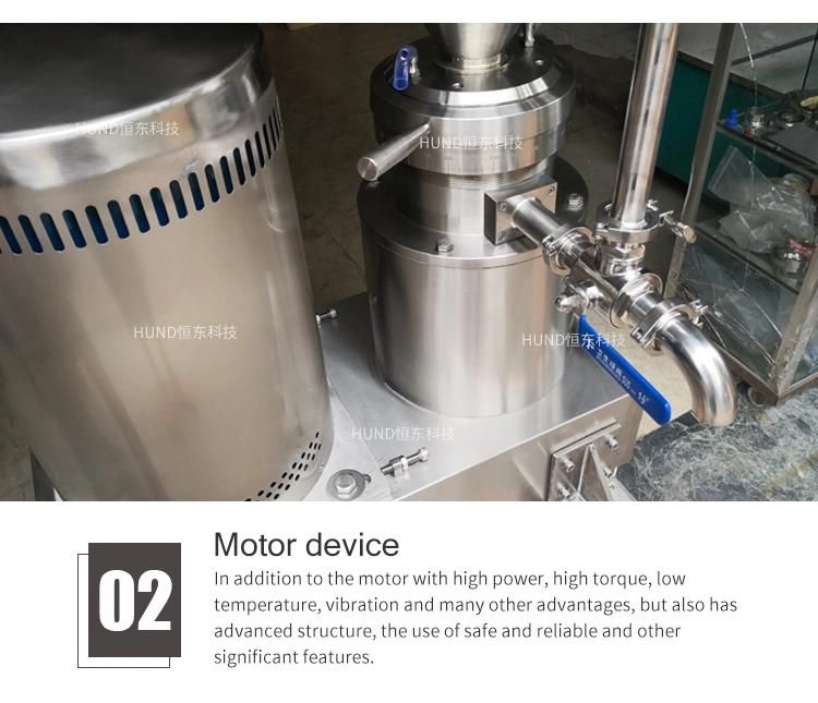 Tomato Sauce Ketchup Paste Making Grinding Colloid Mill Machine with Trolley and Wheels