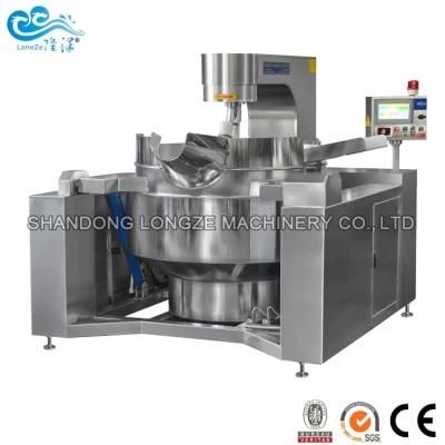 Industrial Electric Cooking Kettle with Mixer for Seasoning Paste Food Making Machine