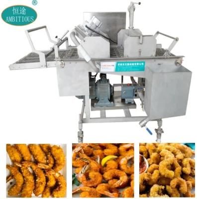 Industrial Automatic Seafood Squid Strips Rings Battering and Breading Machine
