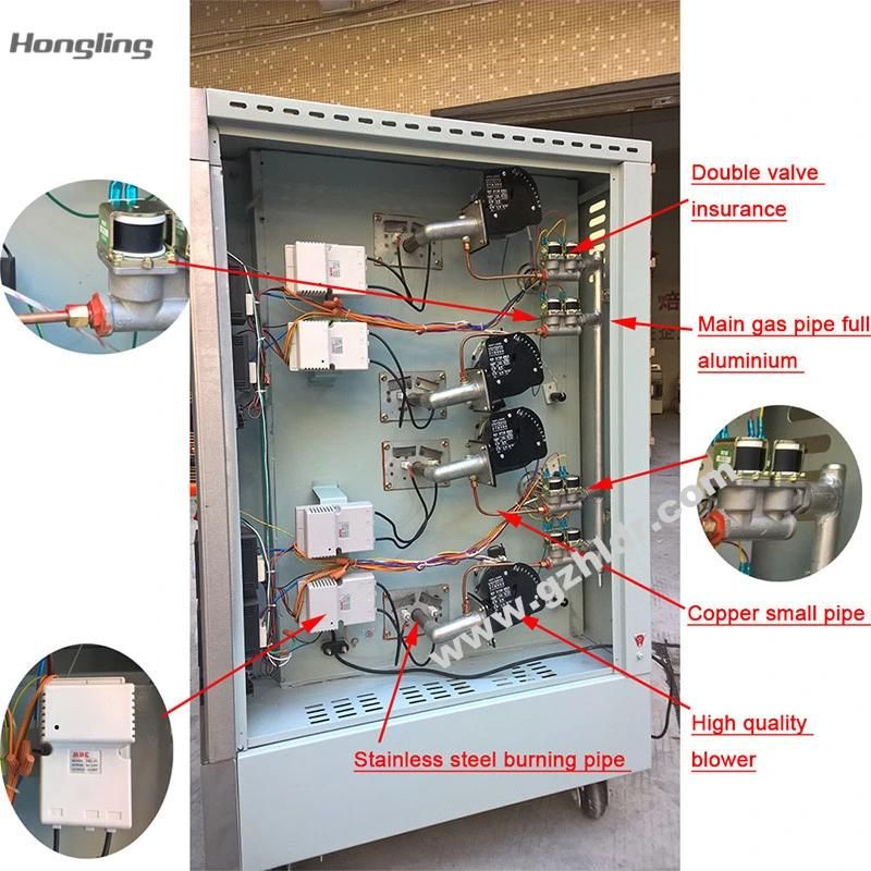 Hot Sale Bakery Equipment Double Deck Double Tray Gas Bread Oven