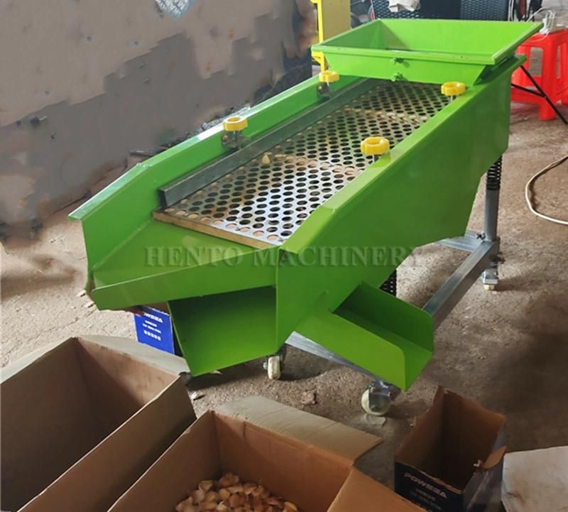 High Efficiency Fresh Garlic Vibration Screening Grading Machine