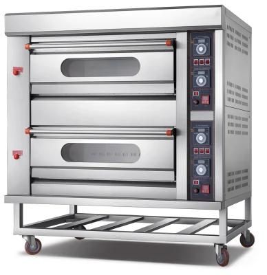 2 Deck 4 Tray Gas Oven for Commerical Kitchen Baking Equipment Bakery Machinery Food Oven ...