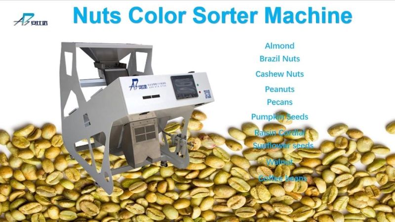 Food Processing Machine 2 Chutes Walnut Selector Color Sorter