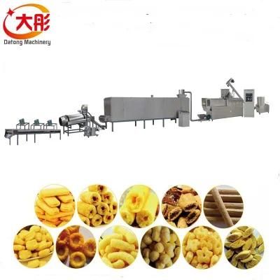 Twin Screw Corn Snacks Food Production Machine