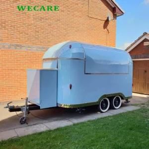 Wecare 350cm Galvanized Paint Food Truck Trailer