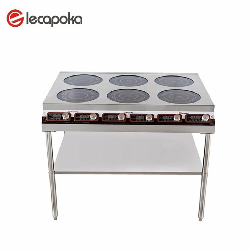 6 Burner Commercial Induction Cooker Electric Multi Function Induction Cooker 3500