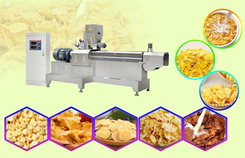Full Automatic Corn Flakes Making Machine Commercial Breakfast Cereal Making Machine