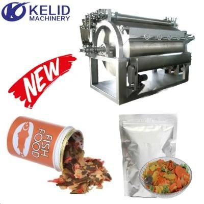 Aquarium Gold Fish Tropical Fish Color Flakes Fish Feed Making Machine