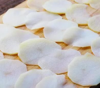 Cut Slices Potatoes Chip Machinery Fresh Potatoes Chips Cutting Machine