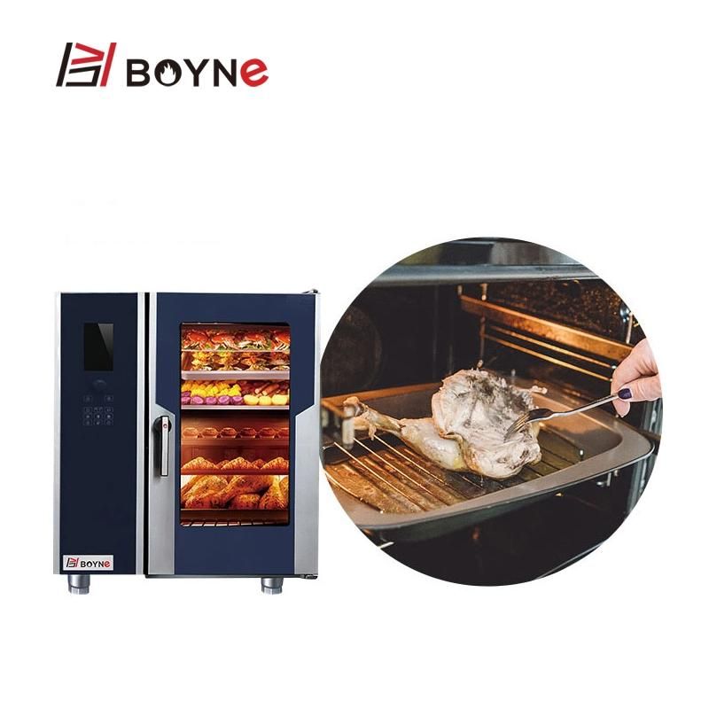 Stainless Steel Elctric LCD Version Combi Oven with Injection