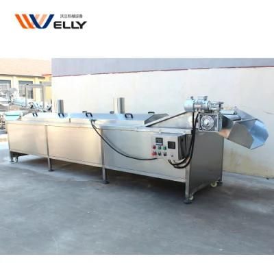 Continuous Mesh Belt Vegetable Blanching Machine for Food Processing