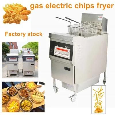 Single Cylinder Gas Fryer Commercial Gas Fryer French Fry Machine Computer Version Gas ...