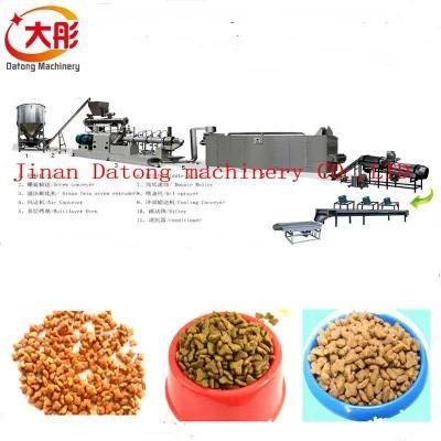Automatic Twin Screw Dry Dog Feed Pellet Processing Line Price